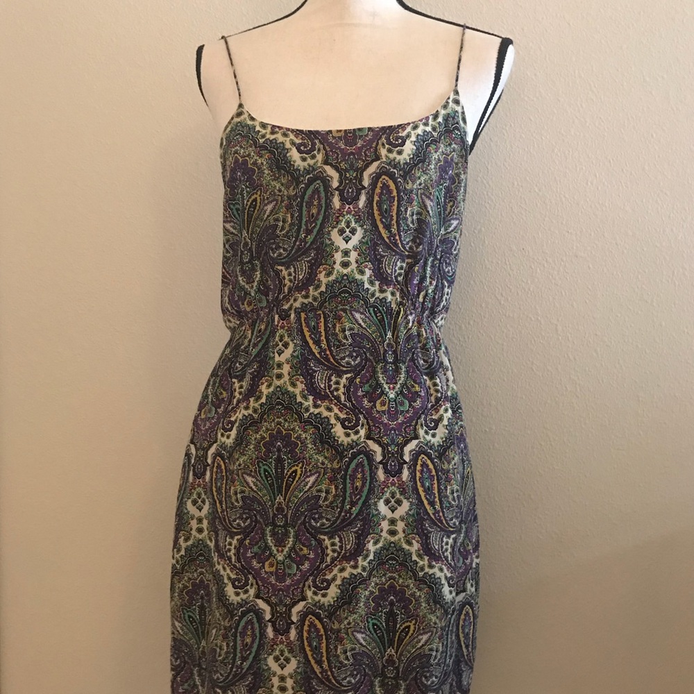 [j. crew] silk paisley dress